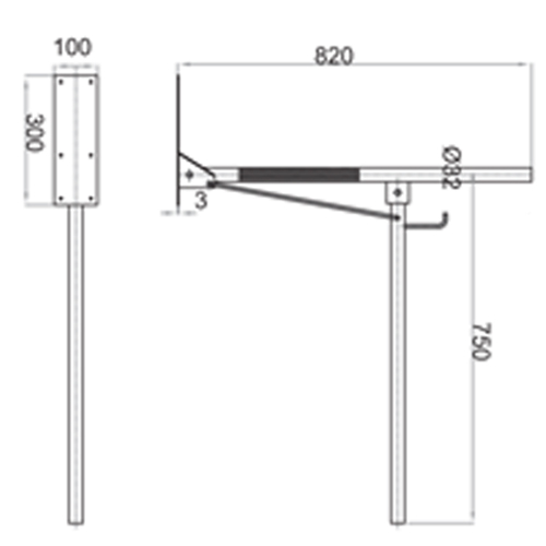 سبيس مقبض حمام ستيل FS-135 سبيس مقبض حمام ستيل FS-135