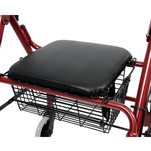 Walker With Wheels Seat Basket