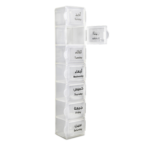 SPACARE Weekly Pill Organizer White 018 SPACARE Weekly Pill Organizer White 018