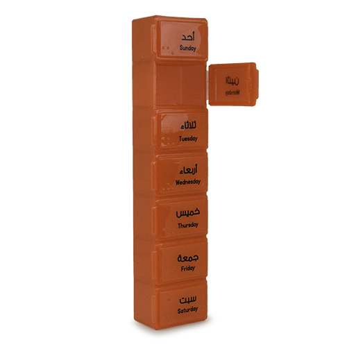 SPACARE Weekly Pill Organizer Red 007