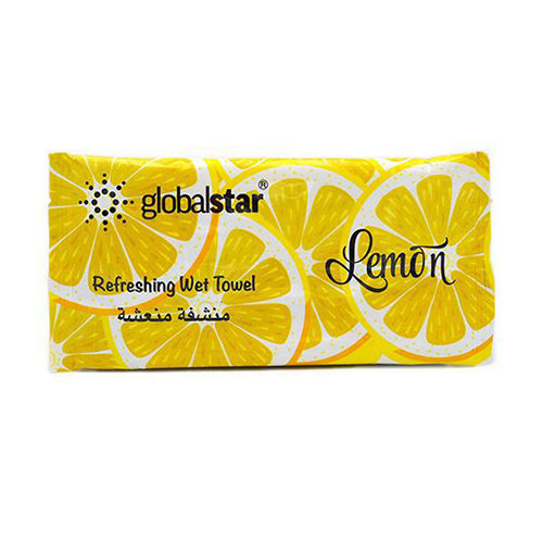 مناشف مبللة منعشة برائحة الليمون من جلوبال ستار