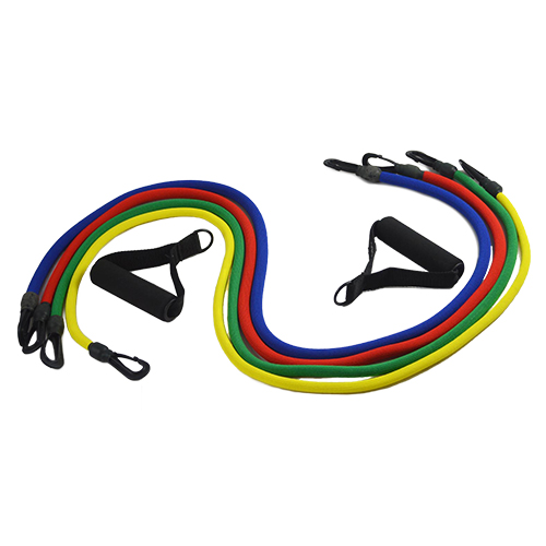 سباكير مجموعة 4 حبال مقاومة مطاطية مع مقبضين