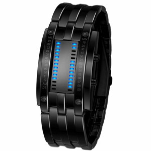 سباكير ساعة ستانليس اسود SPAW001 LED سباكير ساعة ستانليس اسود SPAW001 LED