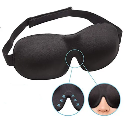  غطاء عين للنوم ثلاثي الابعاد مع سدادة أذن للسفر 