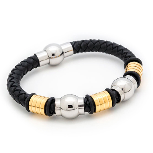 SPACARE Magnetic Bracelet Leather Stainless SPALB006 SPACARE Magnetic Bracelet Leather Stainless SPALB006