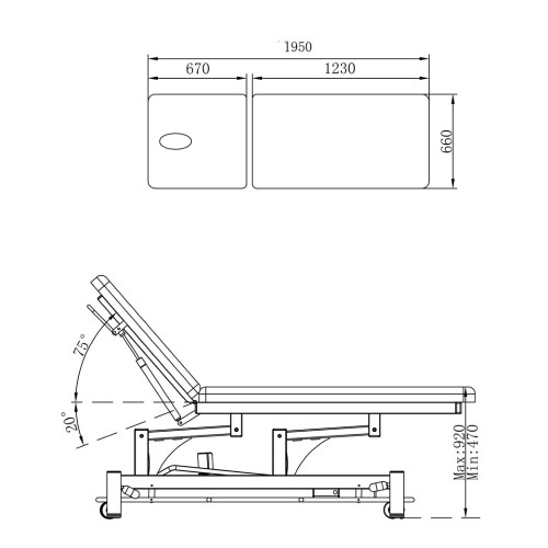 كونفي كير سرير مساج و علاج طبيعي كهربائي حركتين EL02 كونفي كير سرير مساج و علاج طبيعي كهربائي حركتين EL02
