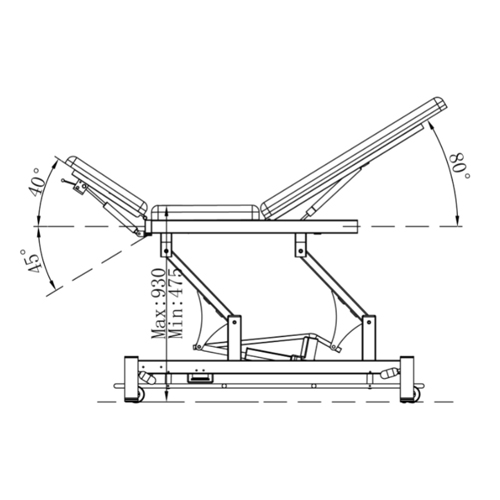 كونفي كير سرير مساج و علاج طبيعي كهربائي 3 حركات EL03