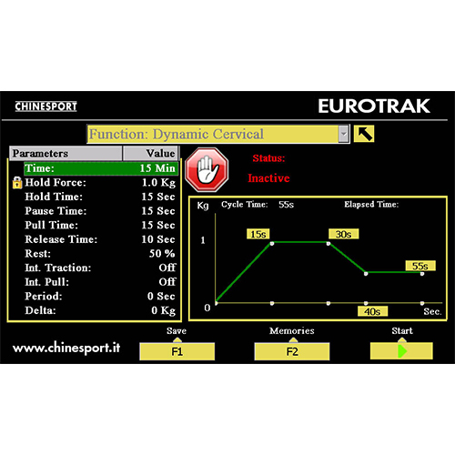 Chinesport Bed With Power Traction Unit EUROTRAK Chinesport Bed With Power Traction Unit EUROTRAK