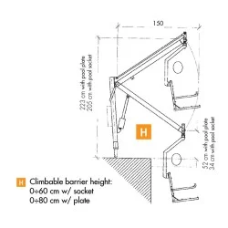 رافعة مع كرسي للمسبح شاينسبورت 14250 رافعة مع كرسي للمسبح شاينسبورت 14250