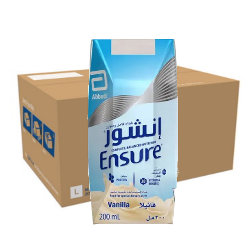 انشور غذاء متكامل ومتوازن كرتون 18عبوة × 200مل انشور غذاء متكامل ومتوازن كرتون 18عبوة × 200مل