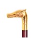 Luxury wooden cane with a gilded brass handle 621 Luxury wooden cane with a gilded brass handle 621