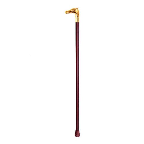 Luxury wooden cane with a gilded brass handle 621 Luxury wooden cane with a gilded brass handle 621