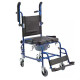 SBASE Commode Chair B&S/W 18" SBC101