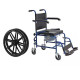 SBASE Commode Chair B&S/W 18" SBC101