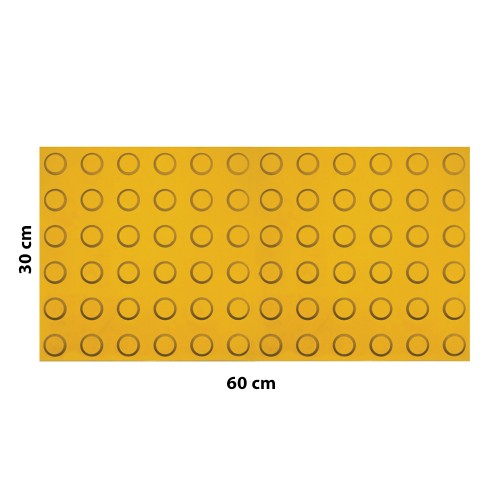 بلاطة قباب تحذير أرضية فايبر 30x60 سم بلاطة قباب تحذير أرضية فايبر 30x60 سم