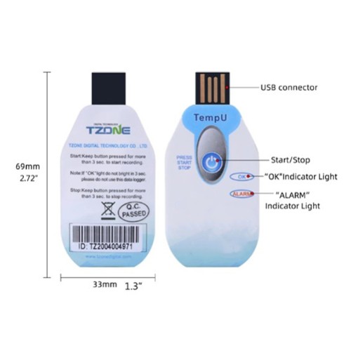 Disposable Data Logger Temperature USB Disposable Data Logger Temperature USB