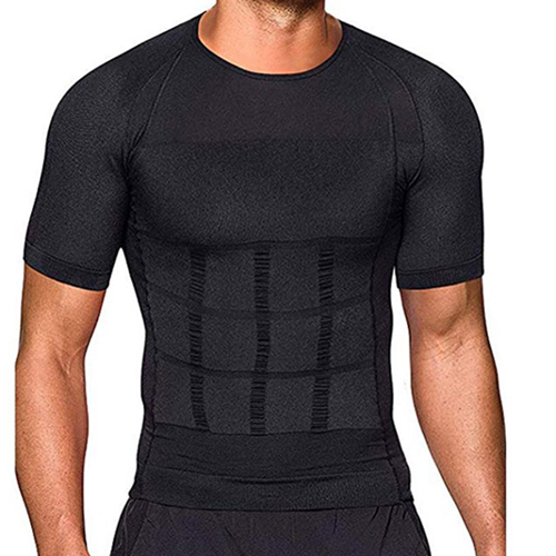 مشد رجالي نصف كم اسود مشد رجالي نصف كم اسود