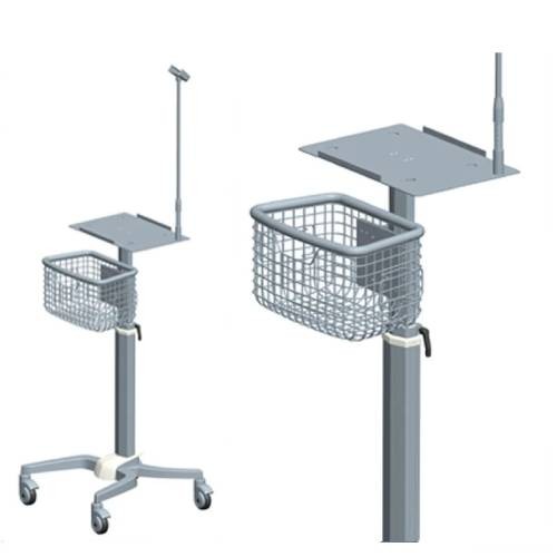 Stand - Rolling Device ECG Holding- Stand with Basket
