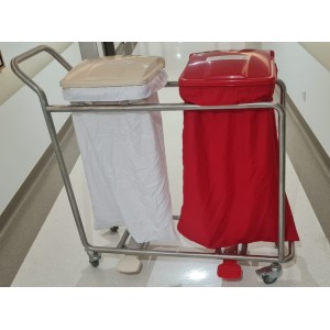 Trolley For Laundry And Garbage Double Trolley For Laundry And Garbage Double