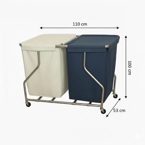 Trolley For Laundry And Garbage Double T-02 Trolley For Laundry And Garbage Double T-02
