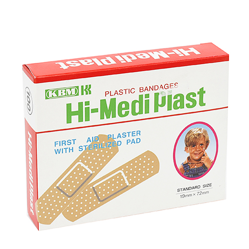Hi-Medi Plaster Standard 19mm×72mm Japan Hi-Medi Plaster Standard 19mm×72mm Japan