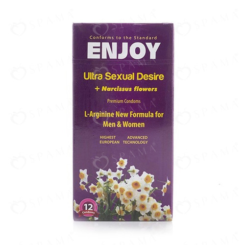 انجوي كوندوم واقي ذكري زهور للرغبة الفائقة