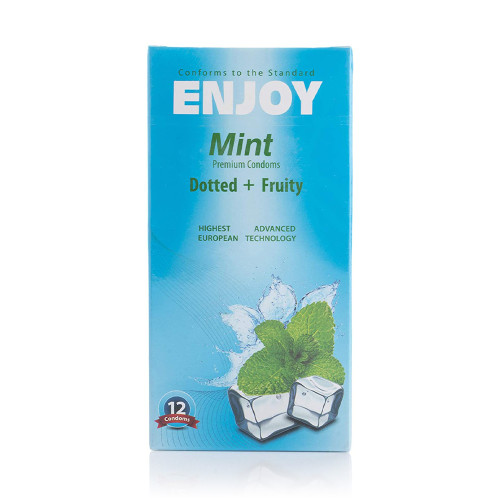 انجوي كوندوم واقي ذكري نعناع منقط