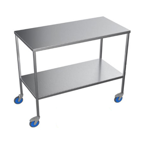 Trolley Stainless Two Shelves 45*35*75 Trolley Stainless Two Shelves 45*35*75