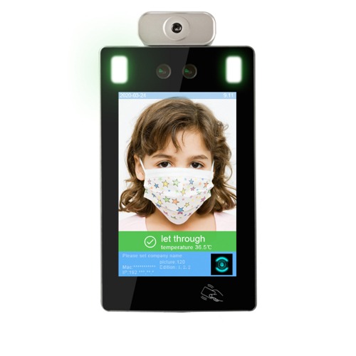 جهاز التعرف على الوجه والكمامة وقياس الحرارة جهاز التعرف على الوجه والكمامة وقياس الحرارة