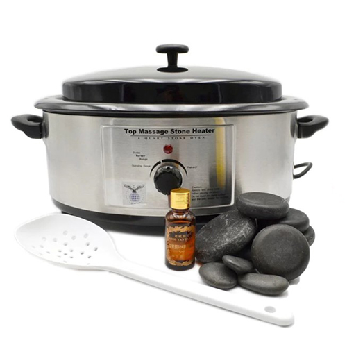 جهاز تسخين احجار المساج مع 16 حجر جهاز تسخين احجار المساج مع 16 حجر