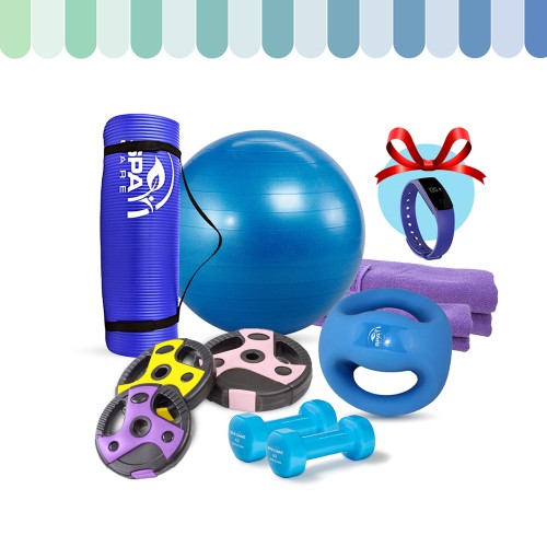 Full Set Of Dumbbells And Weight Exercises